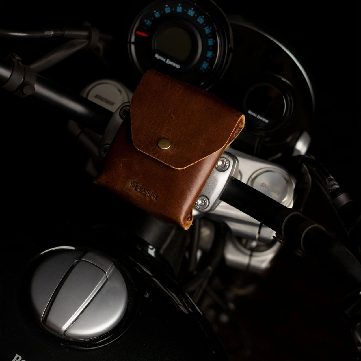Trip Machine Trooper Helmet Bag - cognac