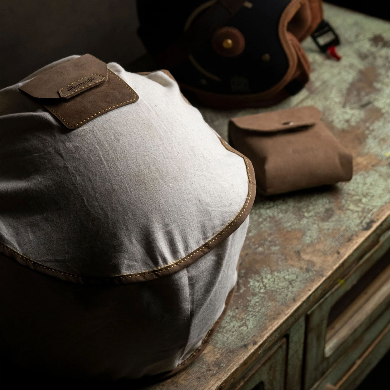 Trip Machine Trooper Helmet Bag - tobacco