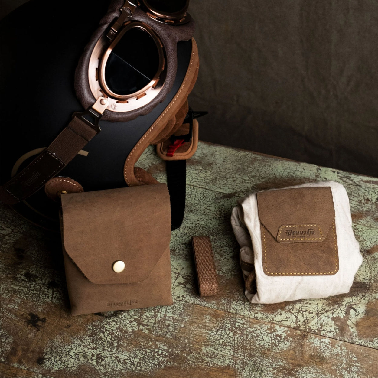 Trip Machine Trooper Helmet Bag - tobacco