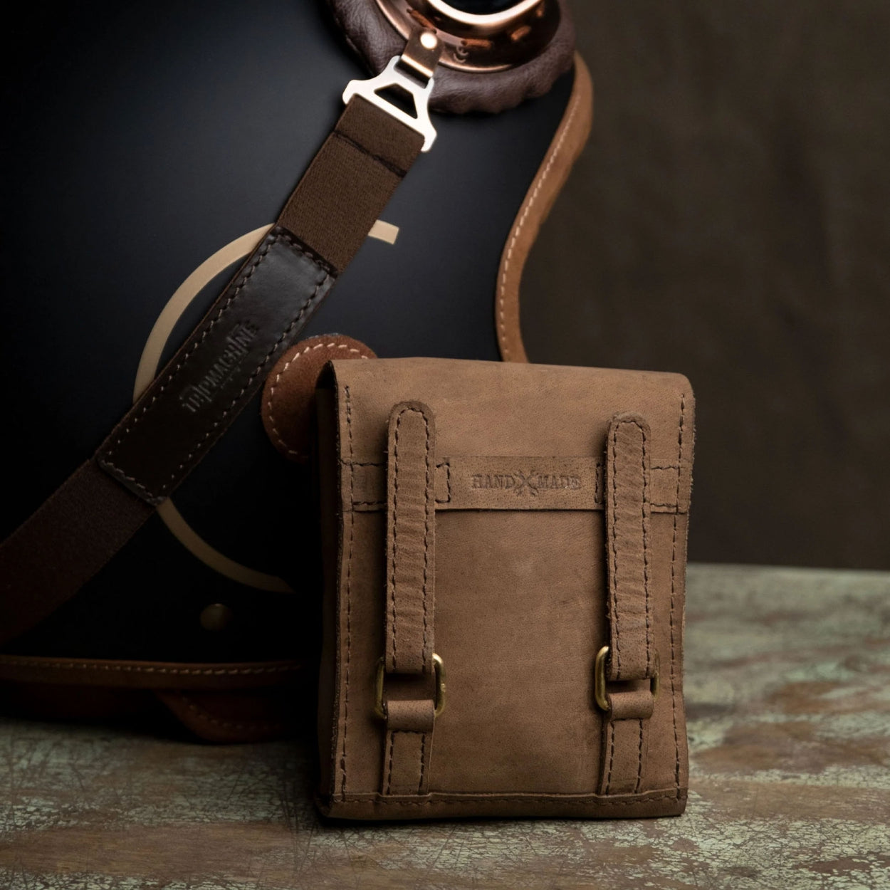 Trip Machine Trooper Helmet Bag - tobacco