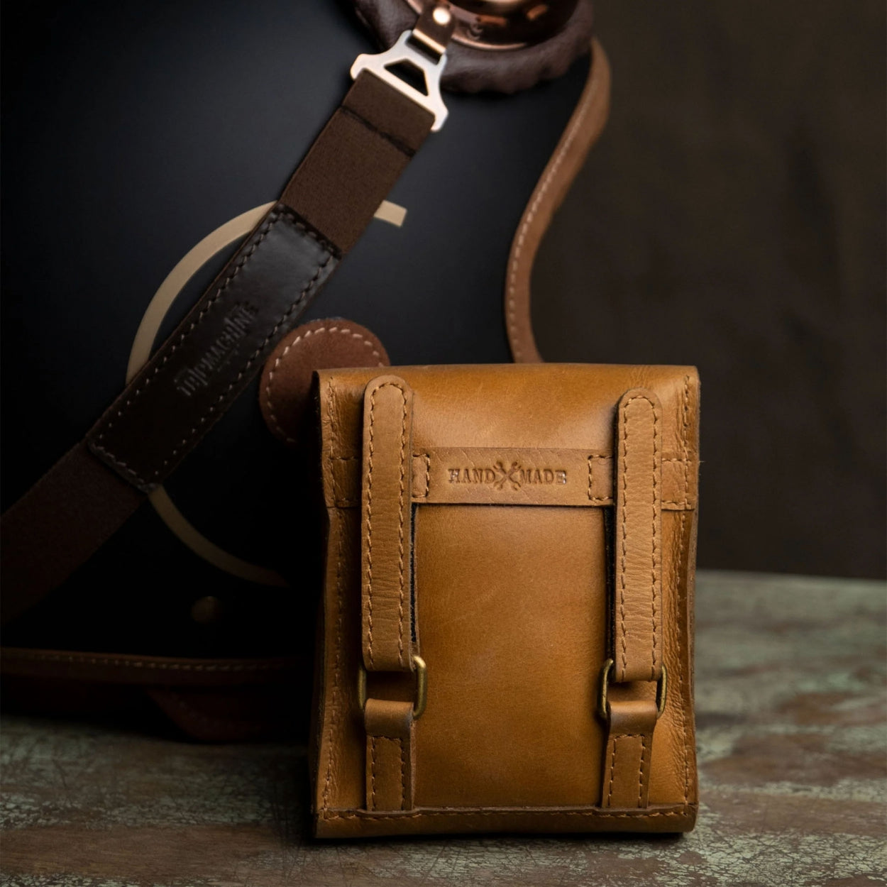 Trip Machine Trooper Helmet Bag - vintage tan