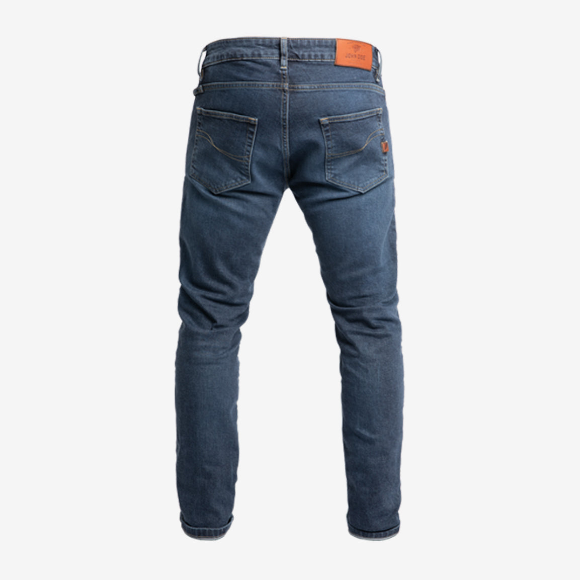 John Doe Pioneer Mono Slim Fit Motorradjeans - indigo. Einlagige- CE AAA-zertifizierte Slim Fit Motorradjeans mit dem höchsten Sicherheitslevel. Inkl. Knie- und Hüft-Protektoren Level 1.