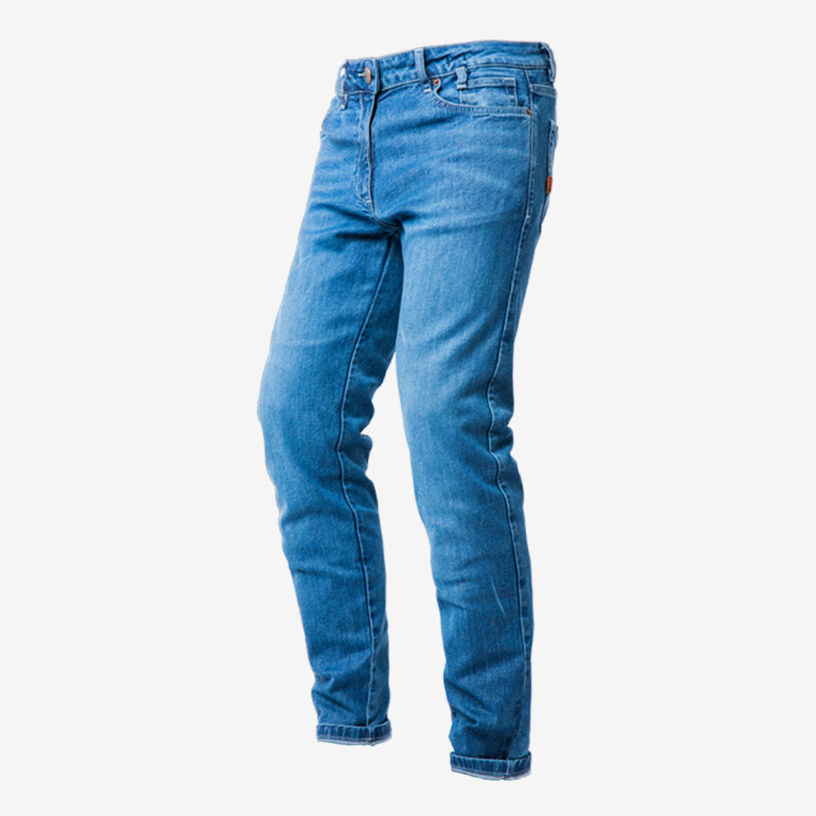 John Doe Pioneer Mono Slim Fit Motorradjeans - light blue. Einlagige- CE AAA-zertifizierte Slim Fit Motorradjeans mit dem höchsten Sicherheitslevel. Inkl. Knie- und Hüft-Protektoren Level 1.