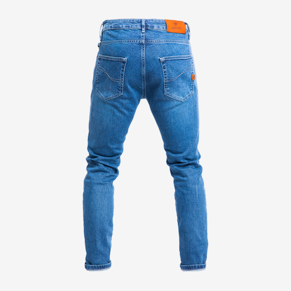 John Doe Pioneer Mono Slim Fit Motorradjeans - light blue. Einlagige- CE AAA-zertifizierte Slim Fit Motorradjeans mit dem höchsten Sicherheitslevel. Inkl. Knie- und Hüft-Protektoren Level 1.