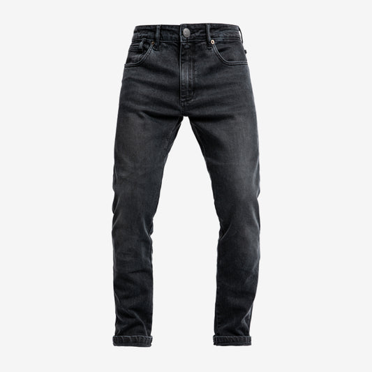 John Doe Pioneer Mono Slim Fit Motorradjeans - used black. Einlagige- CE AAA-zertifizierte Slim Fit Motorradjeans mit dem höchsten Sicherheitslevel. Inkl. Knie- und Hüft-Protektoren Level 1.