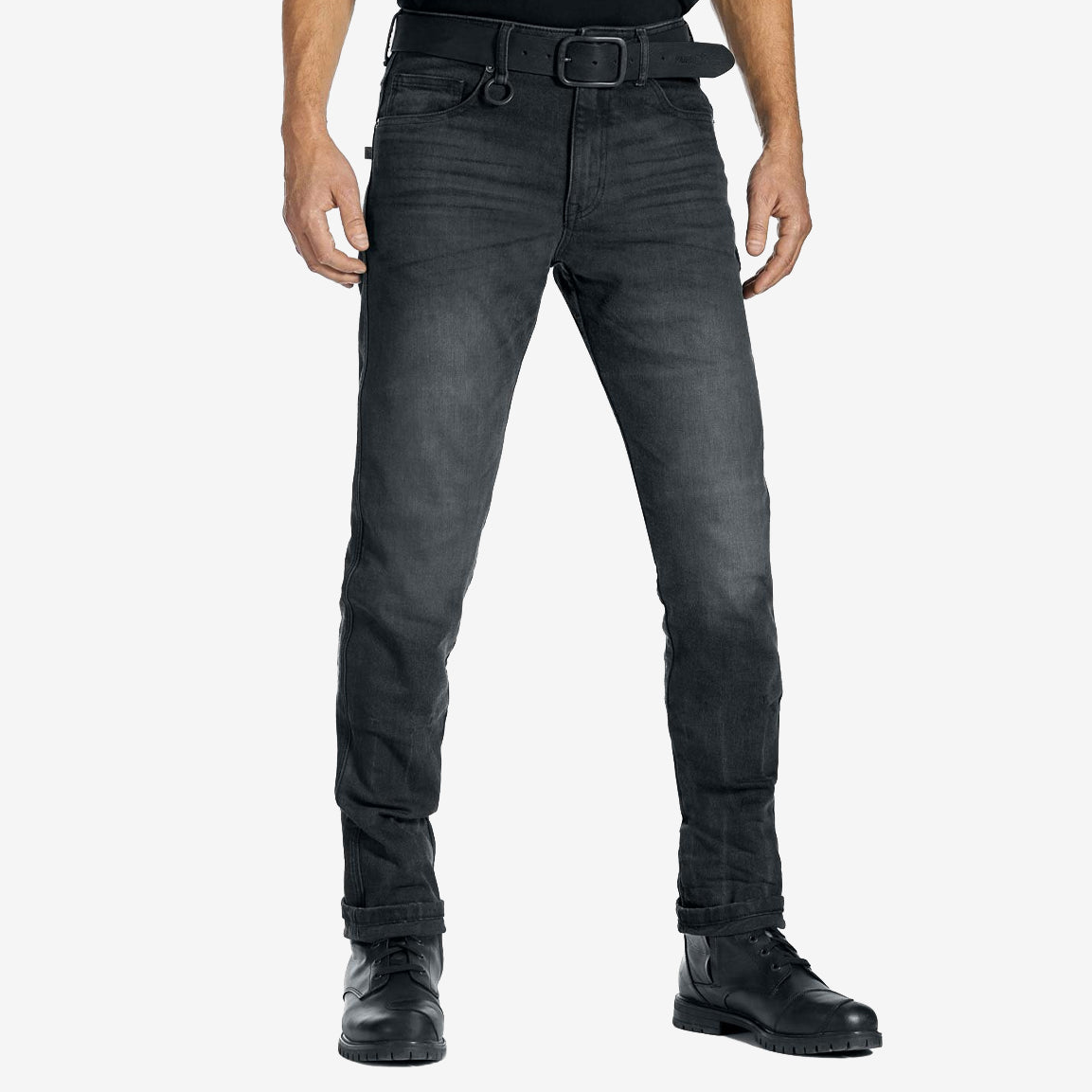 Pando Moto ROBBY COR 01 Motorrad-Jeans - black-washed