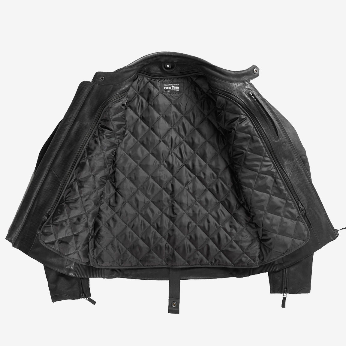 Pando Moto TATAMI LT 01 Motorrad-Jacke - black. Klassische Leder-Motorradjacke für den passenden Caferace-Look. CE-AA Level geprüfte Motorradjacke aus Leder inkl. Protektoren & herausnehmbarem Innenfutter.