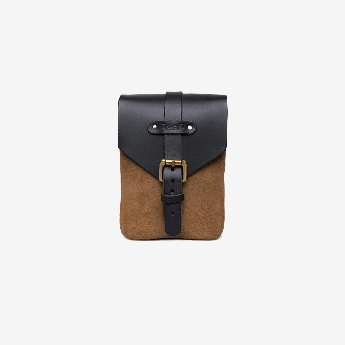 Tripmachine Tank Pouch - tobacco brown. Handlicher Tankrucksack im Retro-Stil aus echtem Leder. Ohne Befestigungsadapter, hält alleine mit 6 superstarken Magneten sicher am Tank. Optisch perfekt für alle Heritage Bikes, Cafe Racer, Bobber und Scrambler.