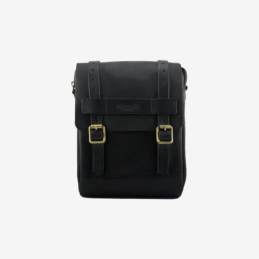 Tripmachine Vintage Tank & Tail Motorrad-Tankrucksack aus Leder - black