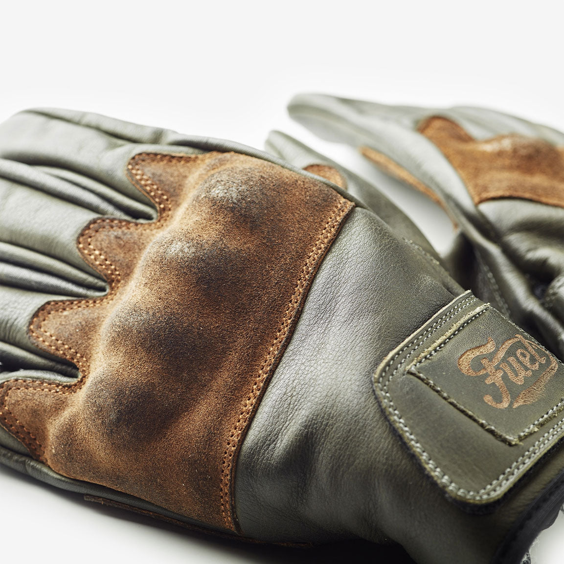 Fuel Motorcycles Rodeo Glove Green Motorradhandschuhe