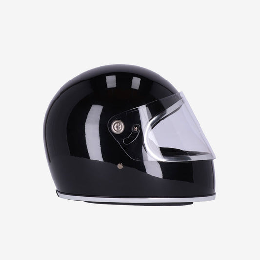 ROEG Chase Retro Integral-Motorradhelm - gloss black