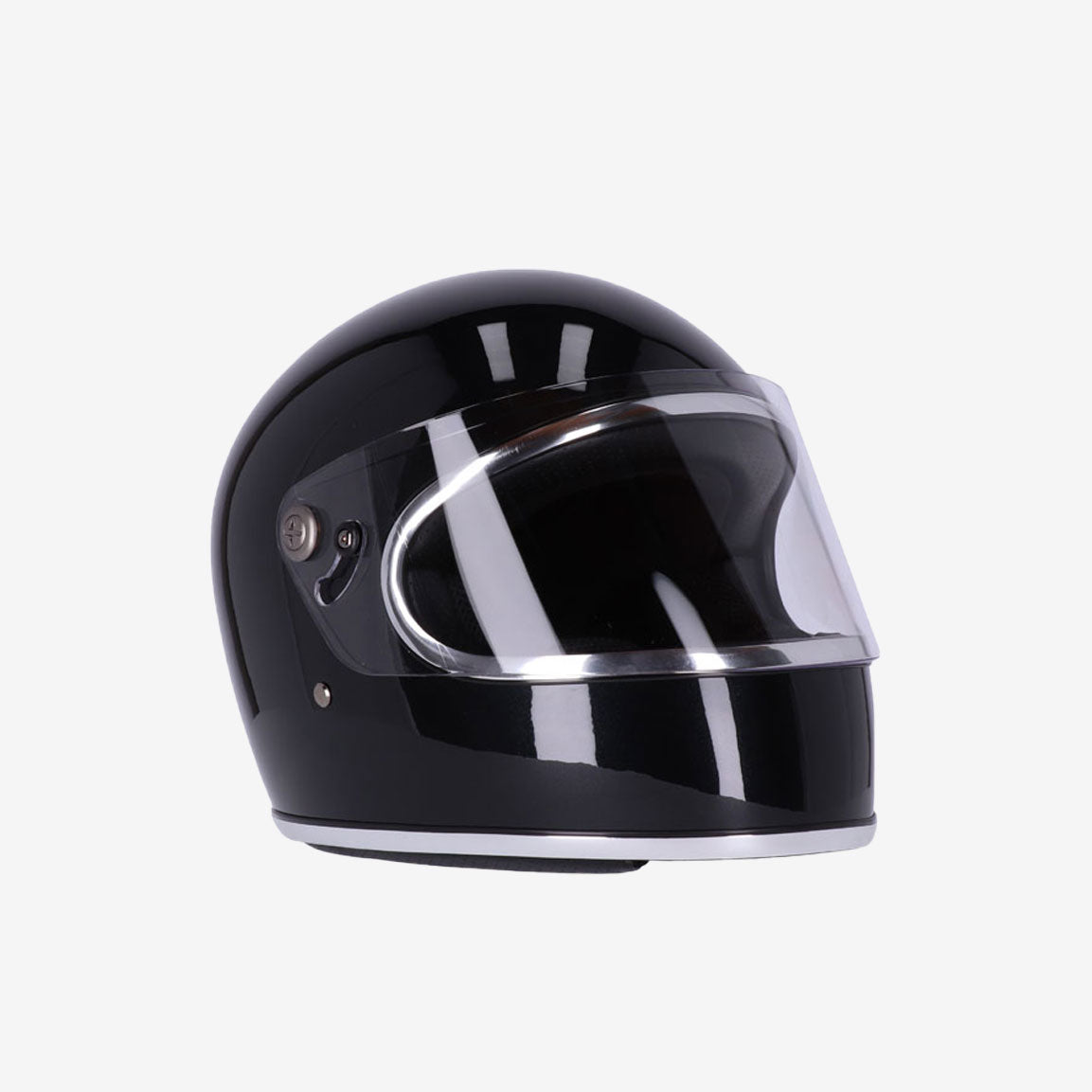 ROEG Chase Retro Integral-Motorradhelm - gloss black