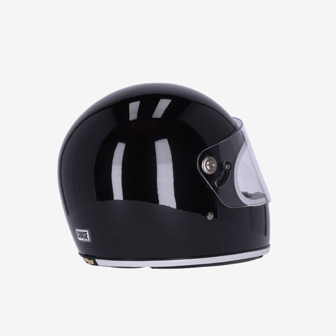 ROEG Chase Retro Integral-Motorradhelm - gloss black