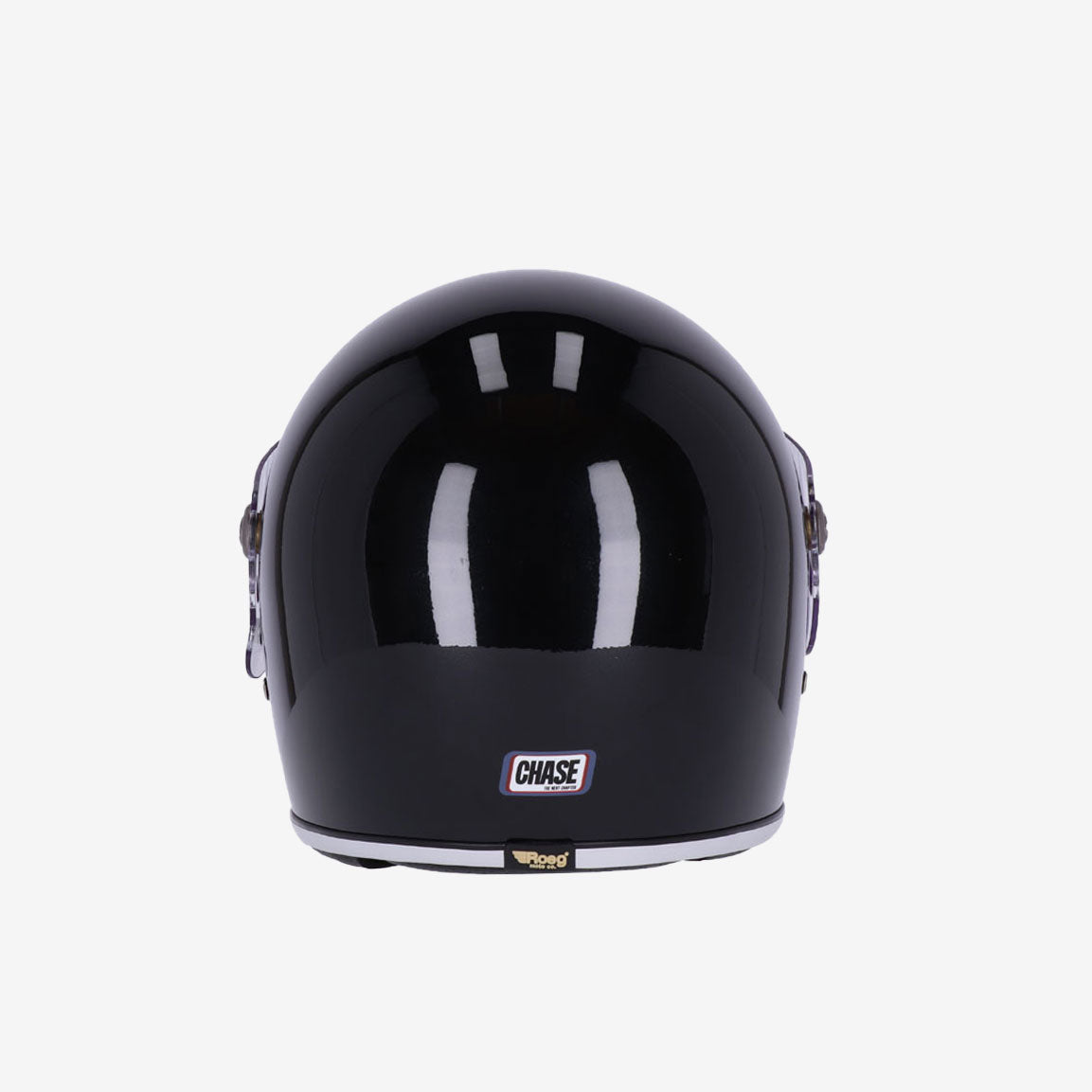 ROEG Chase Retro Integral-Motorradhelm - gloss black