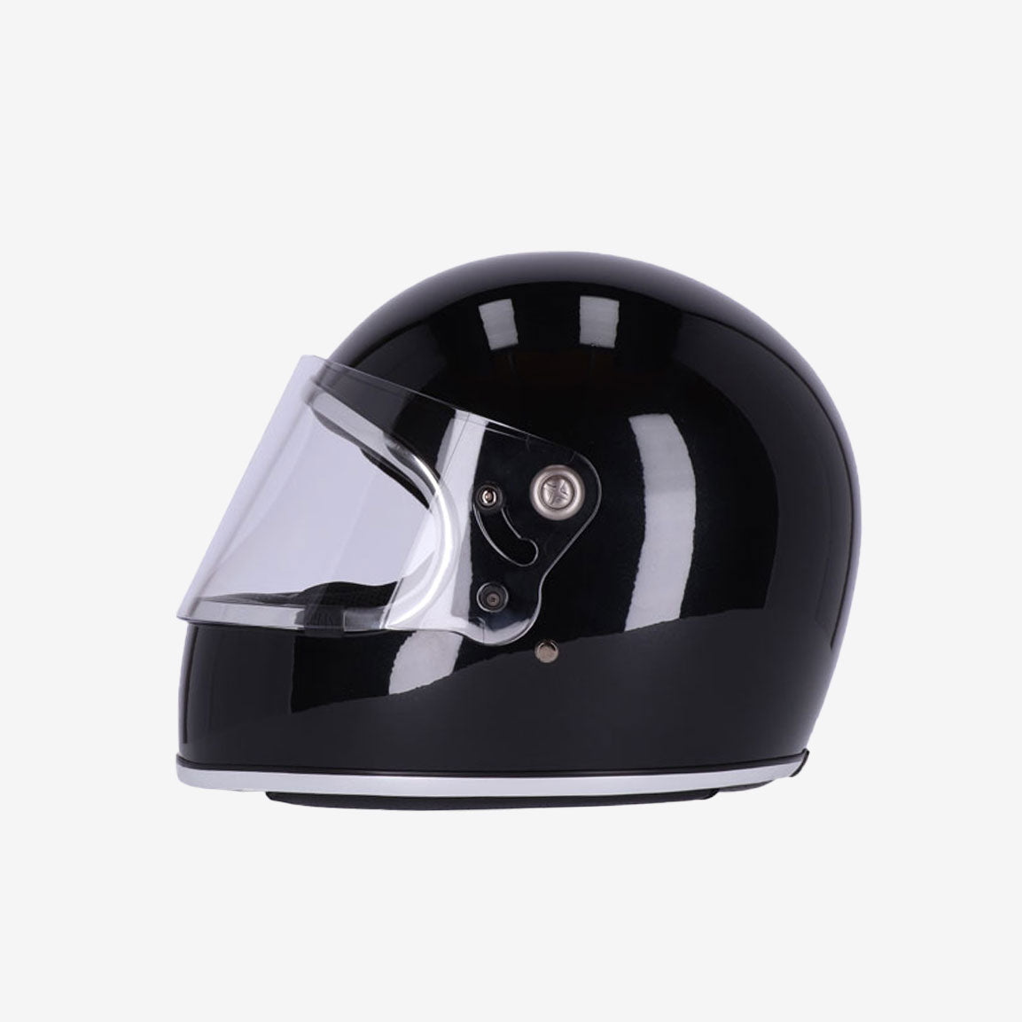 ROEG Chase Retro Integral-Motorradhelm - gloss black