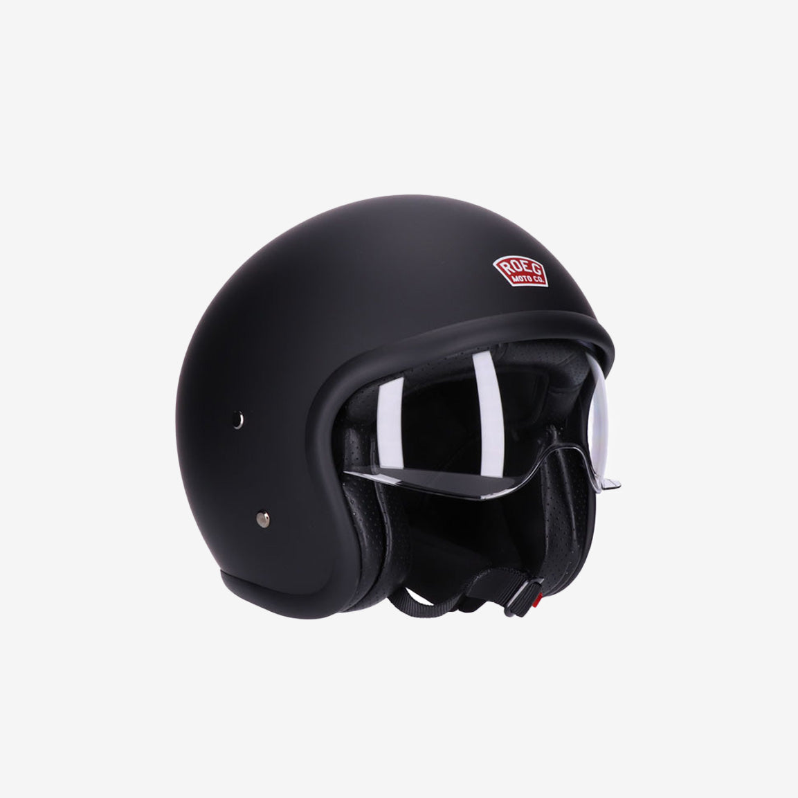 Ob Scrambler, Caferacer oder Roller - mit dem matt-schwarzen Motorrad-Jethelm mit integriertem Visier von ROEG® triffst du die richtige Wahl in Sachen Sicherheit und Style. Der ROEG® Sundown erfüllt die notwendigen Anforderungen für die ECE-R22.05 Zulassung