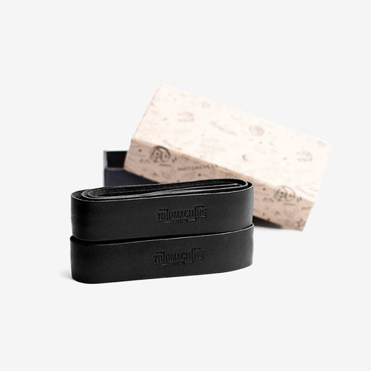 Trip Machine Grips Wrap Motorrad-Griffband aus Leder - Black