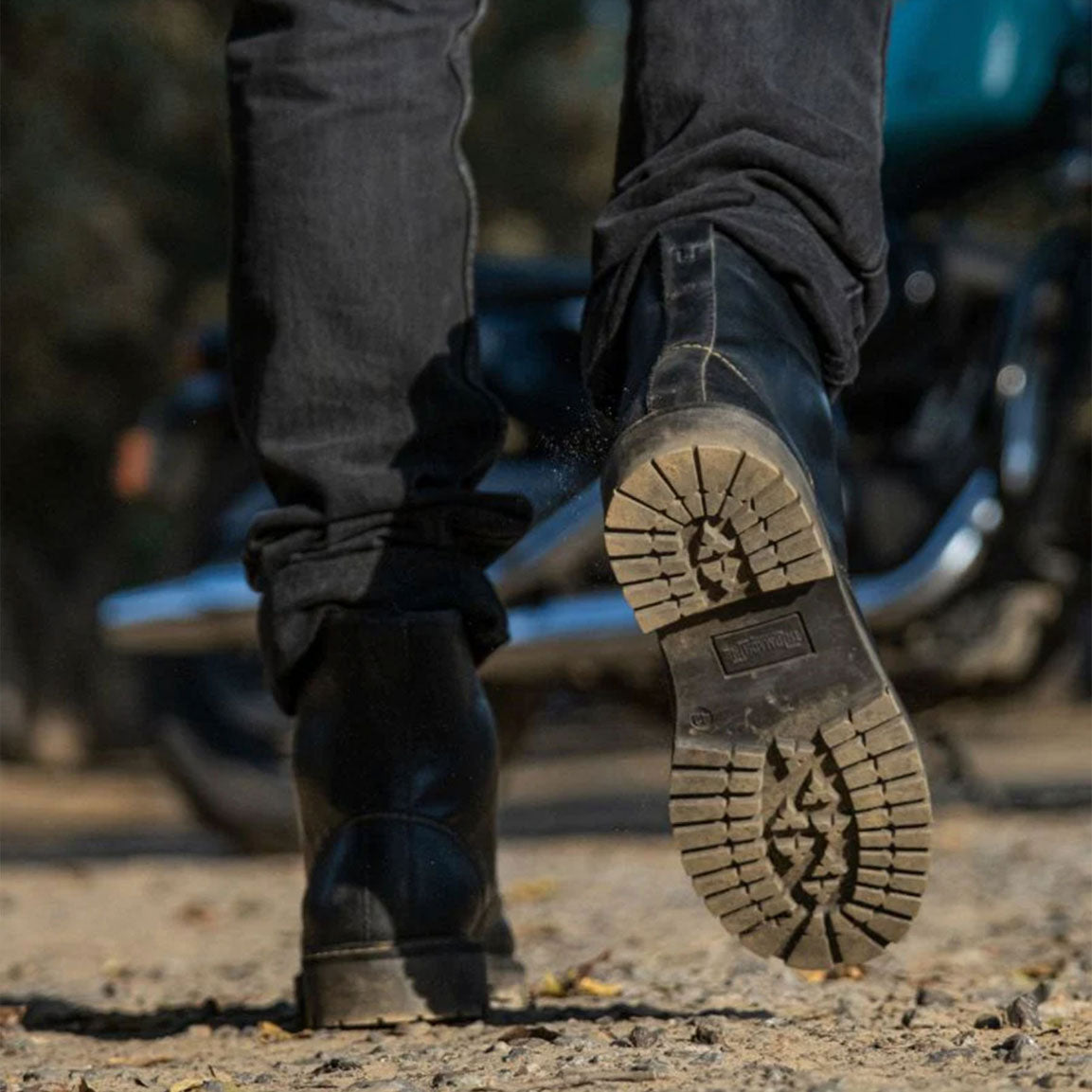 Moc-Toe Lederstiefel Black