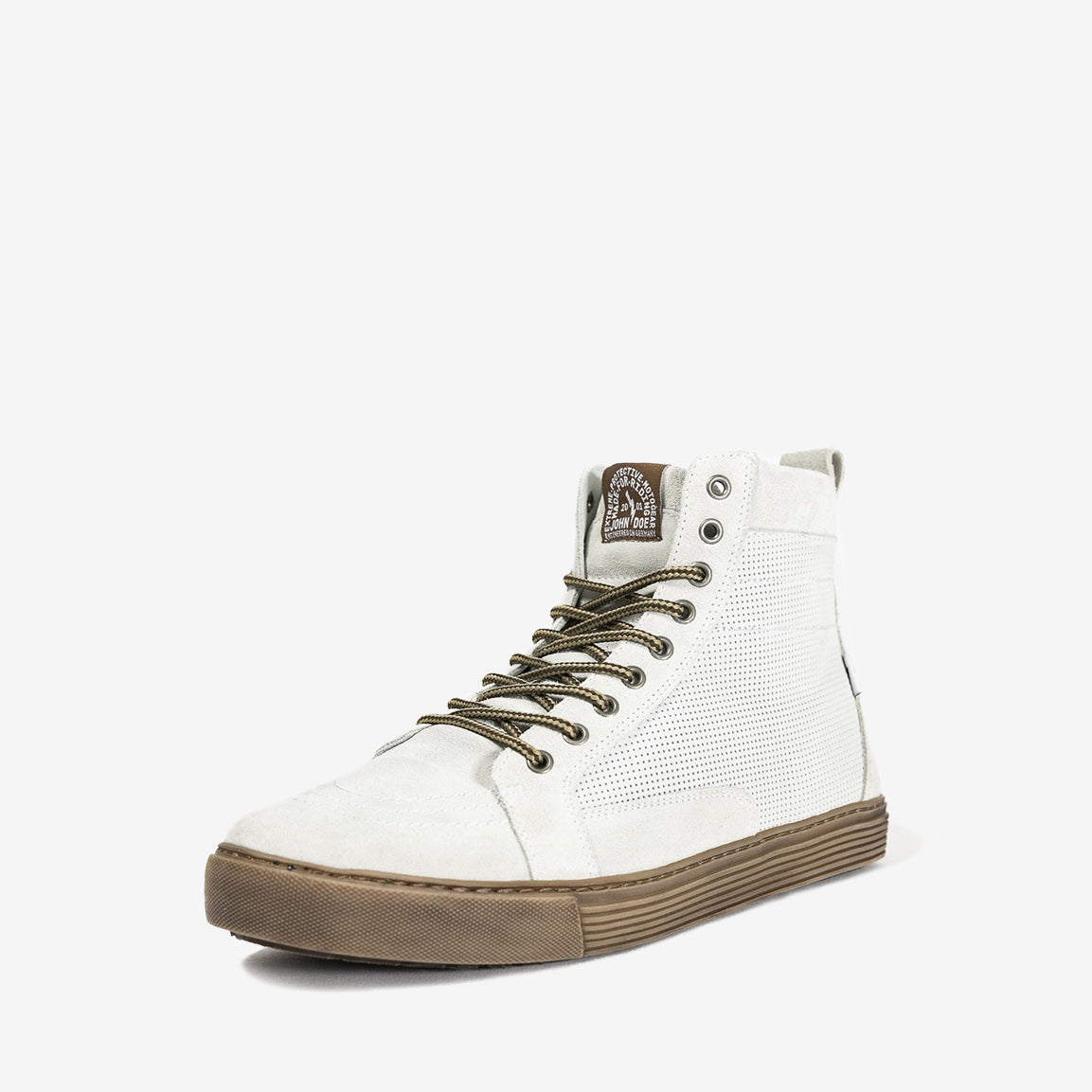 John Doe Neo Motorrad Sneaker-Boot - white/brown