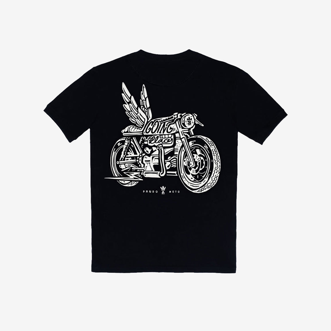 Pando Moto MIKE MOTO WING 1 Motorbike T-Shirt - black
