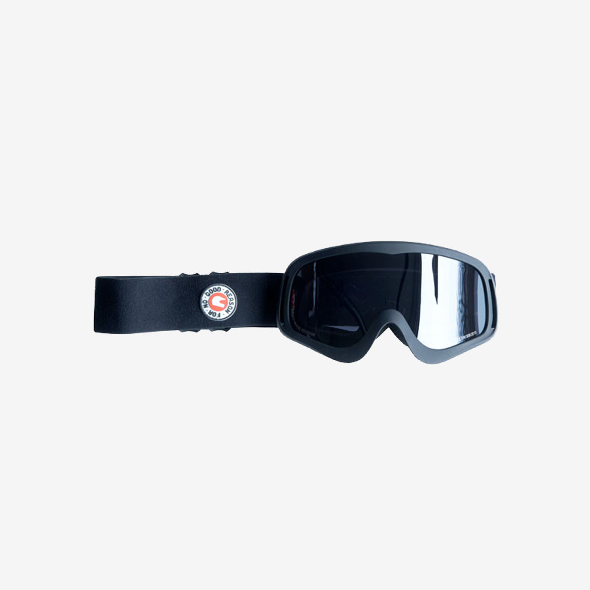 ROEG® Peruna Blackout Motorrad-Goggle - black-black strap / one size